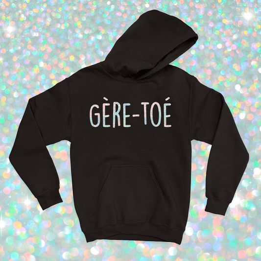 HOODIE | Gère - toé (Holographique) - Coton Ouaté à Capuchon - Petite Gazelle Atelier