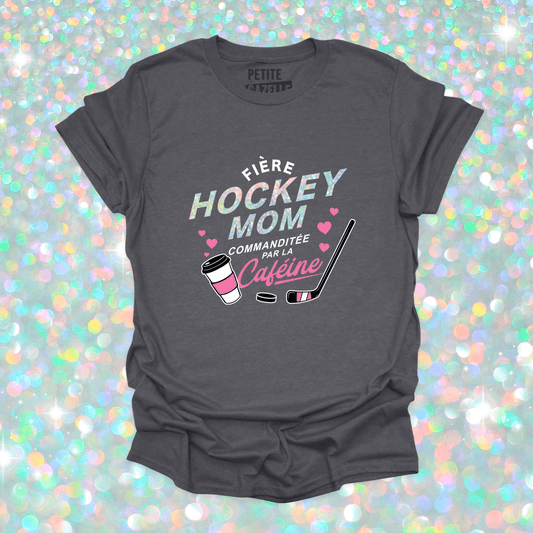 T - SHIRT COL ROND | Hockey mom (Holographique) - T-shirt Unisexe Col Rond - Petite Gazelle Atelier