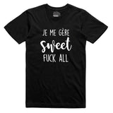 T-shirt unisexe col rond | Je me gère sweet fuck all - T-shirt Unisexe Col Rond - Petite Gazelle Atelier