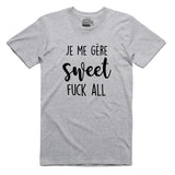 T-shirt unisexe col rond | Je me gère sweet fuck all - T-shirt Unisexe Col Rond - Petite Gazelle Atelier