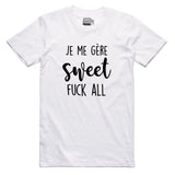 T-shirt unisexe col rond | Je me gère sweet fuck all - T-shirt Unisexe Col Rond - Petite Gazelle Atelier