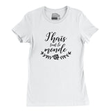 TSHIRT AJUSTÉ | J'hais tout le monde - T-Shirt coupe ajustée - Petite Gazelle Atelier