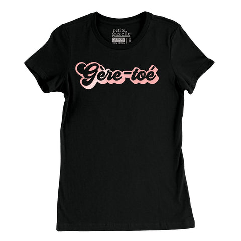 TSHIRT AJUSTÉ | Gère - toé Rose Gold - T-Shirt coupe ajustée - Petite Gazelle Atelier