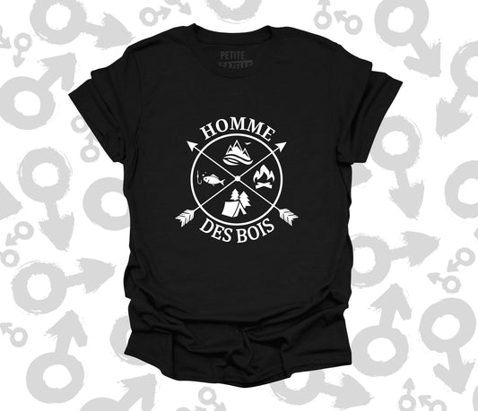 TSHIRT COL ROND | Homme des bois - T-shirt Unisexe Col Rond - Petite Gazelle Atelier