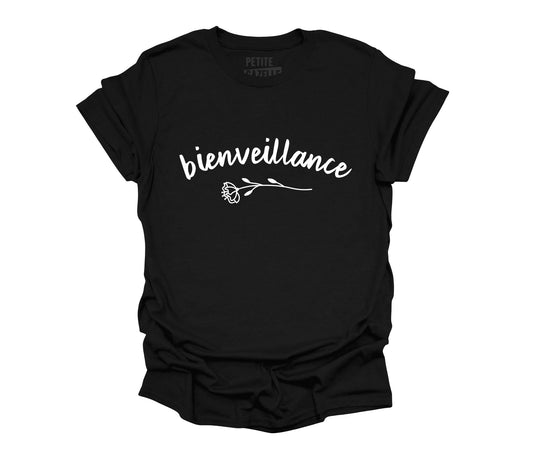 TSHIRT COL ROND | Bienveillance - T-shirt Unisexe Col Rond - Petite Gazelle Atelier
