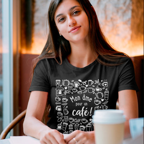 TSHIRT COL ROND | Mon âme pour un café