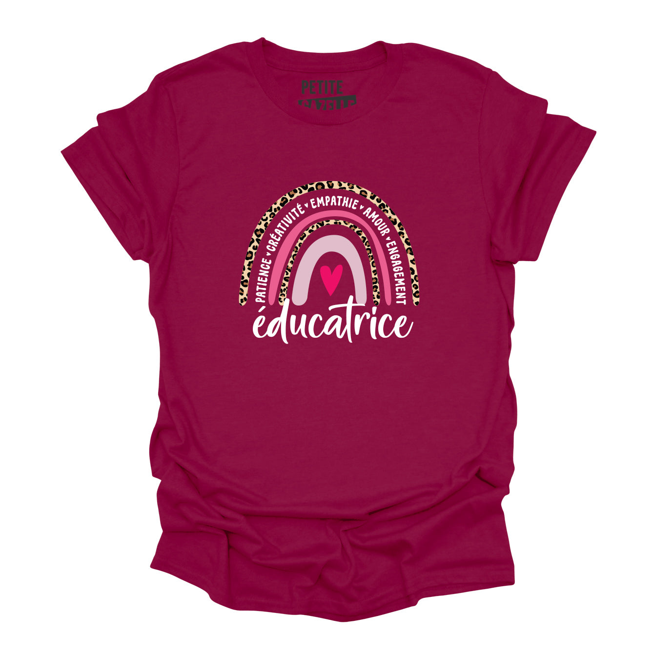 TSHIRT COL ROND | Éducatrice - Arc-en-ciel