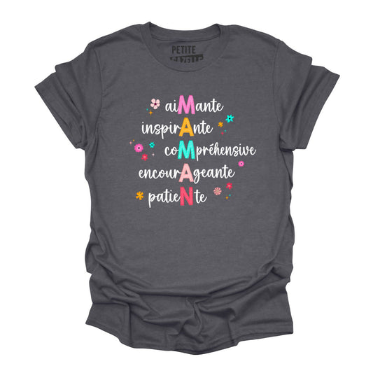 TSHIRT COL ROND | Aimante Maman - T-shirt Unisexe Col Rond - Petite Gazelle Atelier