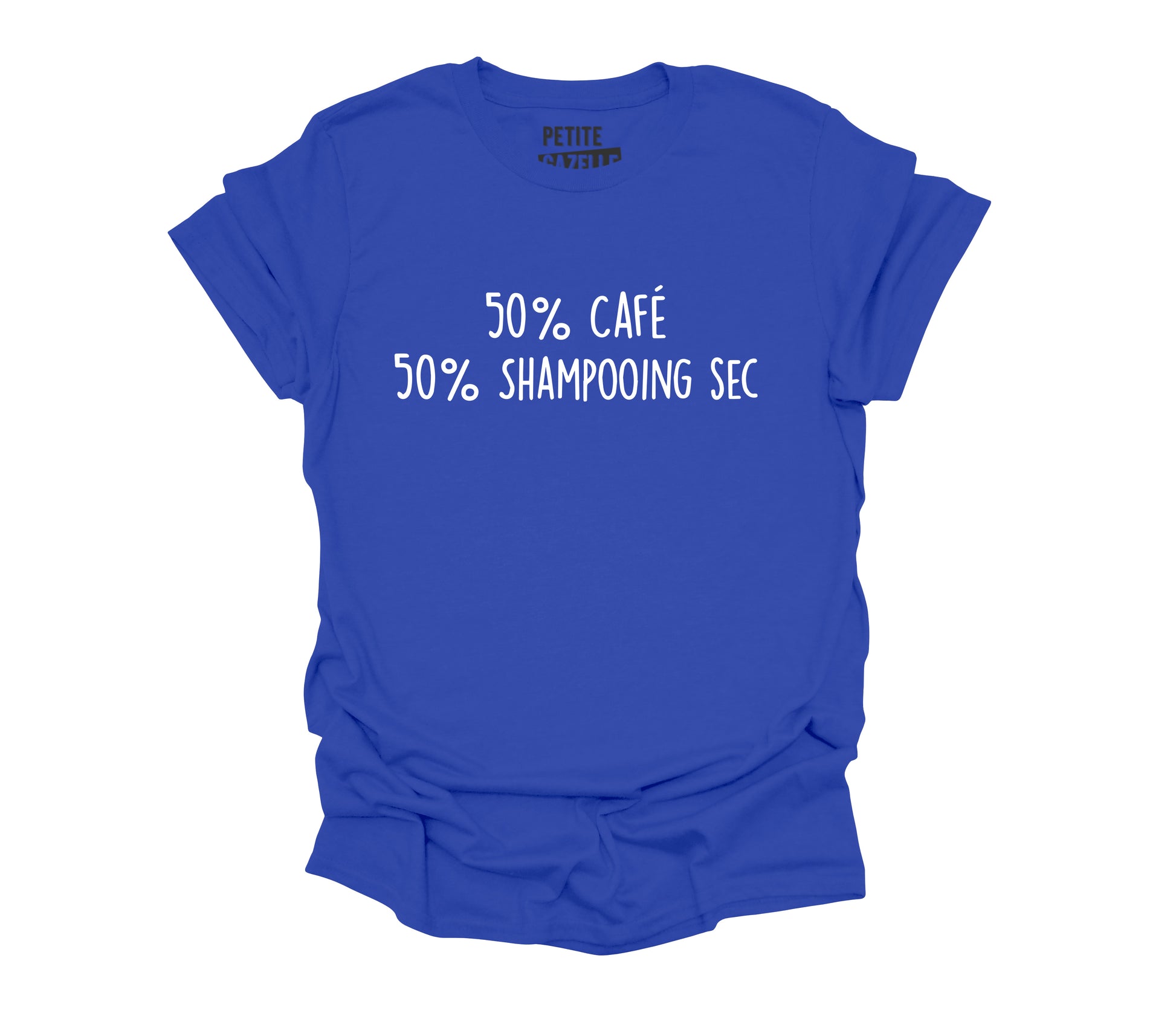 TSHIRT COL ROND | 50% Café 50% Shampooing sec