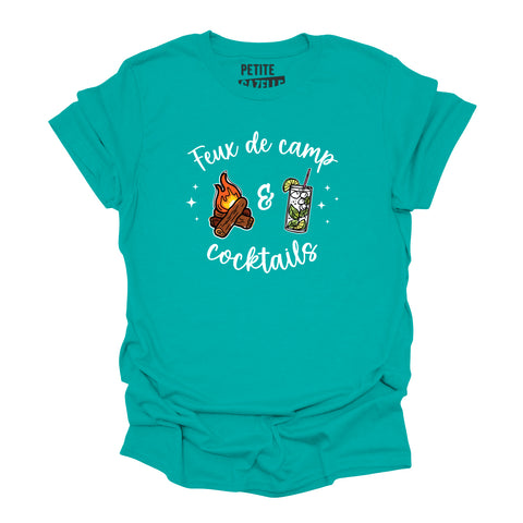 TSHIRT COL ROND | Feux de camp et cocktails