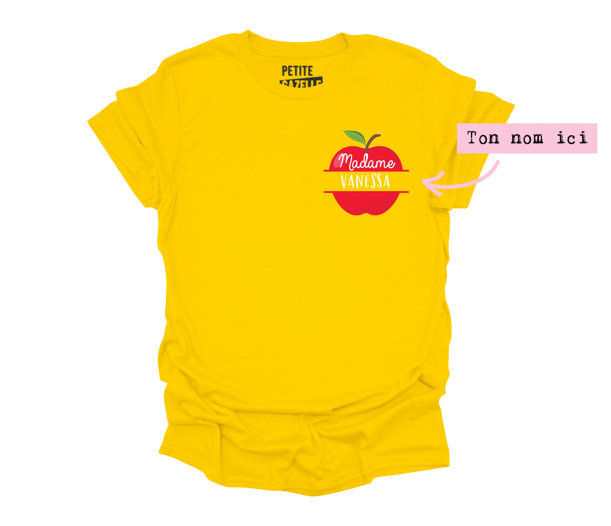 TSHIRT COL ROND | Madame Pomme Prof