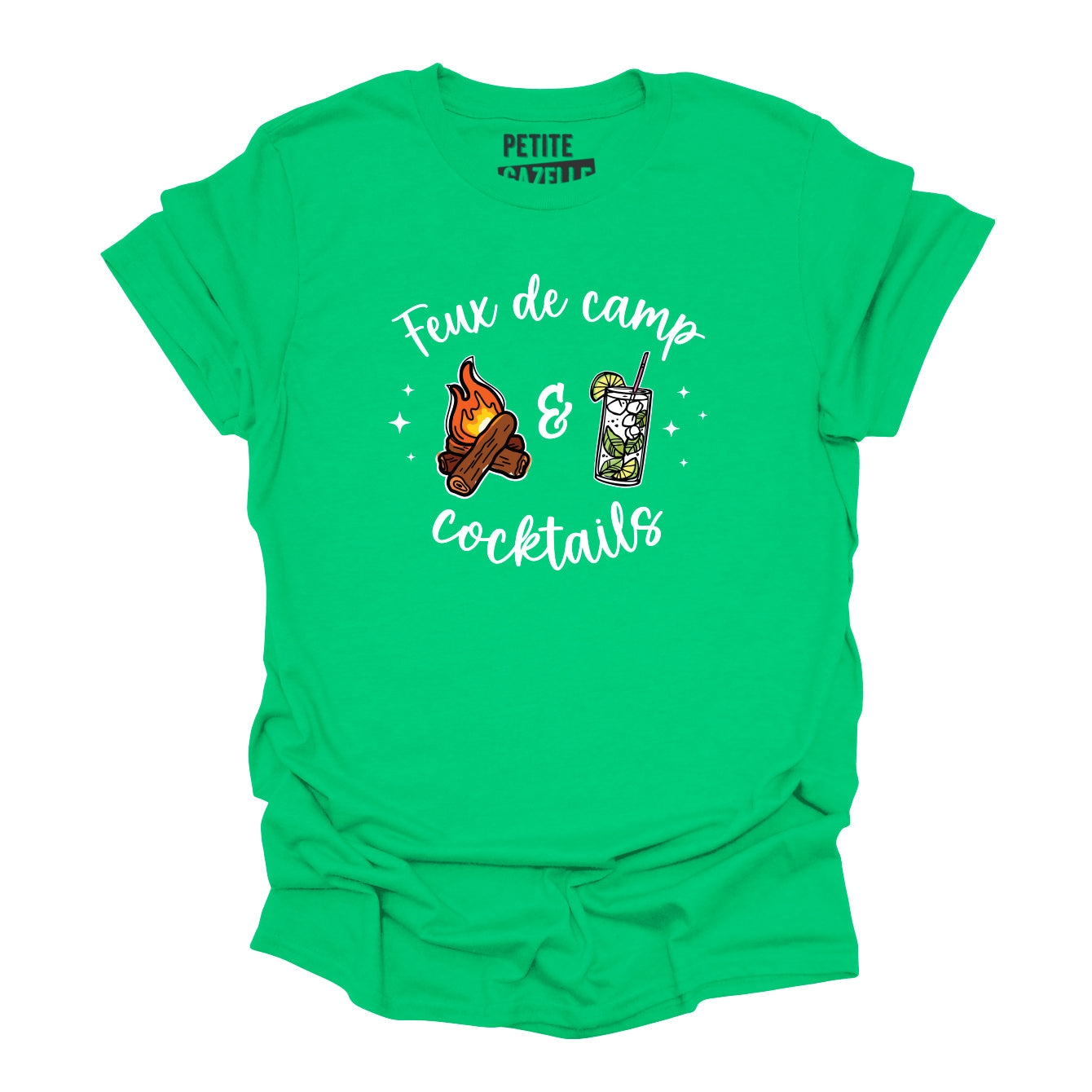 TSHIRT COL ROND | Feux de camp et cocktails