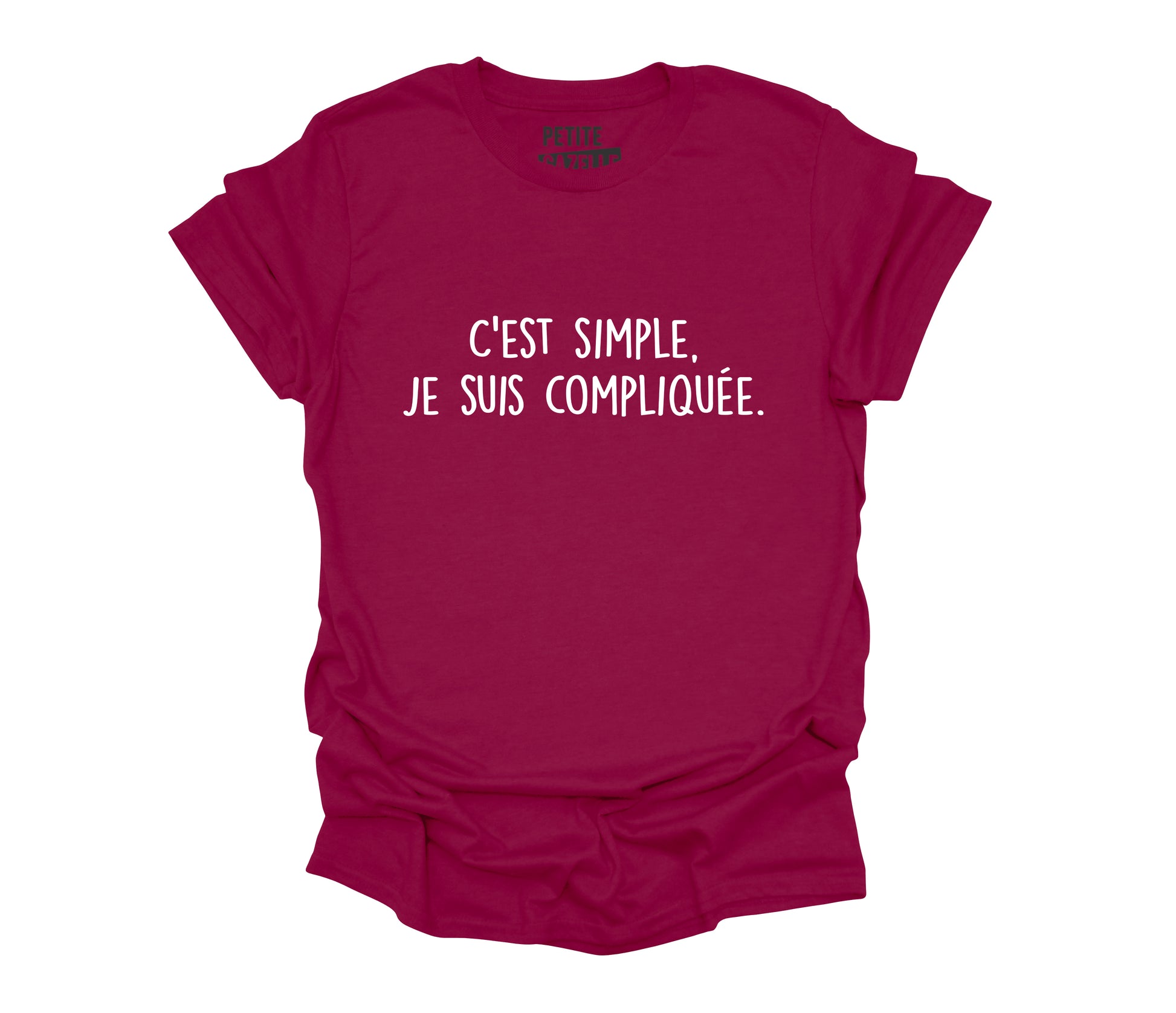 TSHIRT COL ROND | C'est simple, je suis compliquée