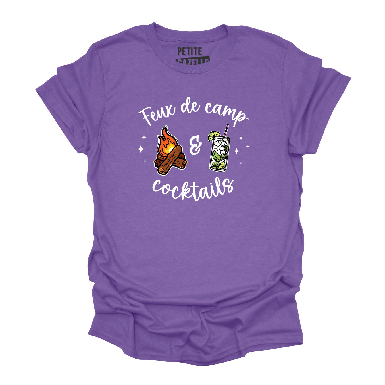 TSHIRT COL ROND | Feux de camp et cocktails