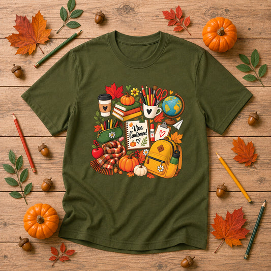 T-SHIRT COL ROND | Vive l'automne