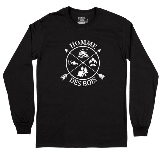 T-Shirt à manches longues | Homme des bois - T-Shirt à manches longues - Petite Gazelle Atelier