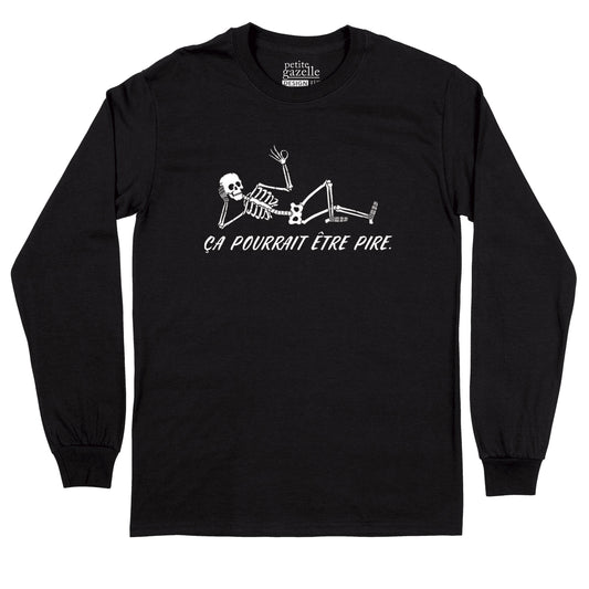 T-Shirt à manches longues | Ça pourrait être pire. - T-Shirt à manches longues - Petite Gazelle Atelier