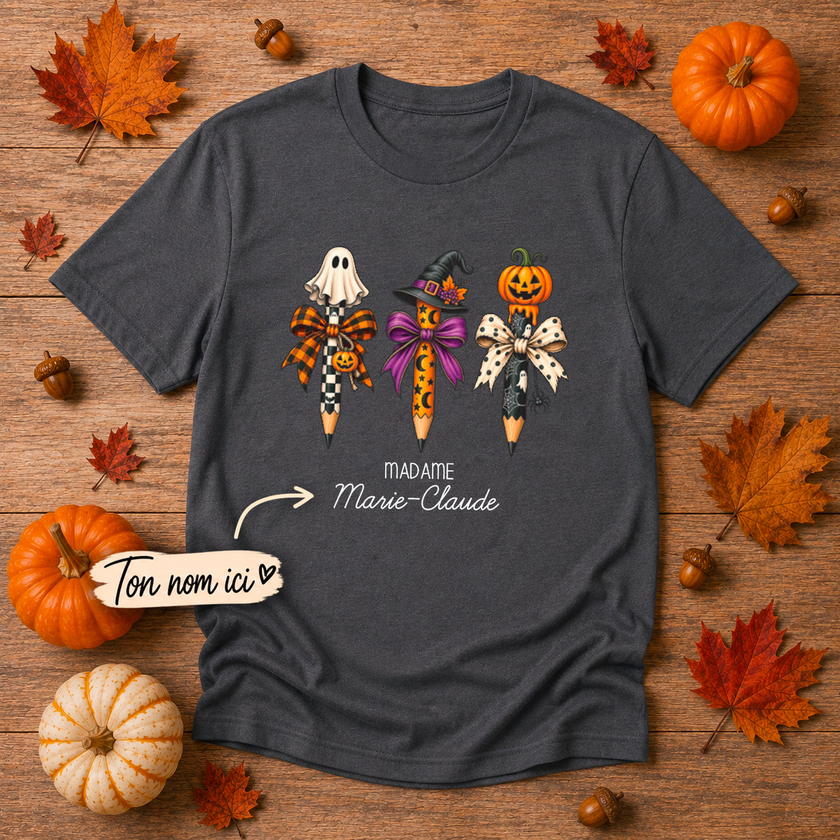 T-SHIRT COL ROND | 3 Crayons Halloween