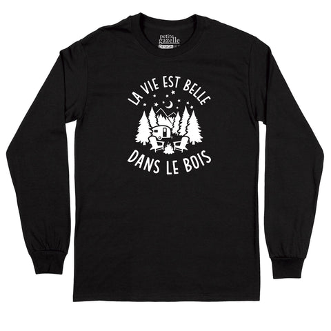 T-Shirt à manches longues | La vie est belle dans le bois