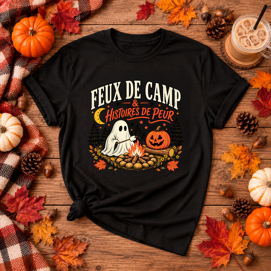 T-SHIRT COL ROND | Feux de camp et histoires de peur