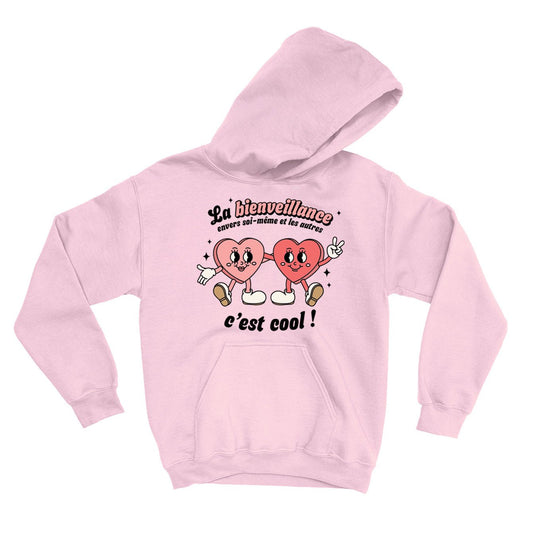HOODIE | La bienveillance c'est cool ! - Coton Ouaté à Capuchon - Petite Gazelle Atelier