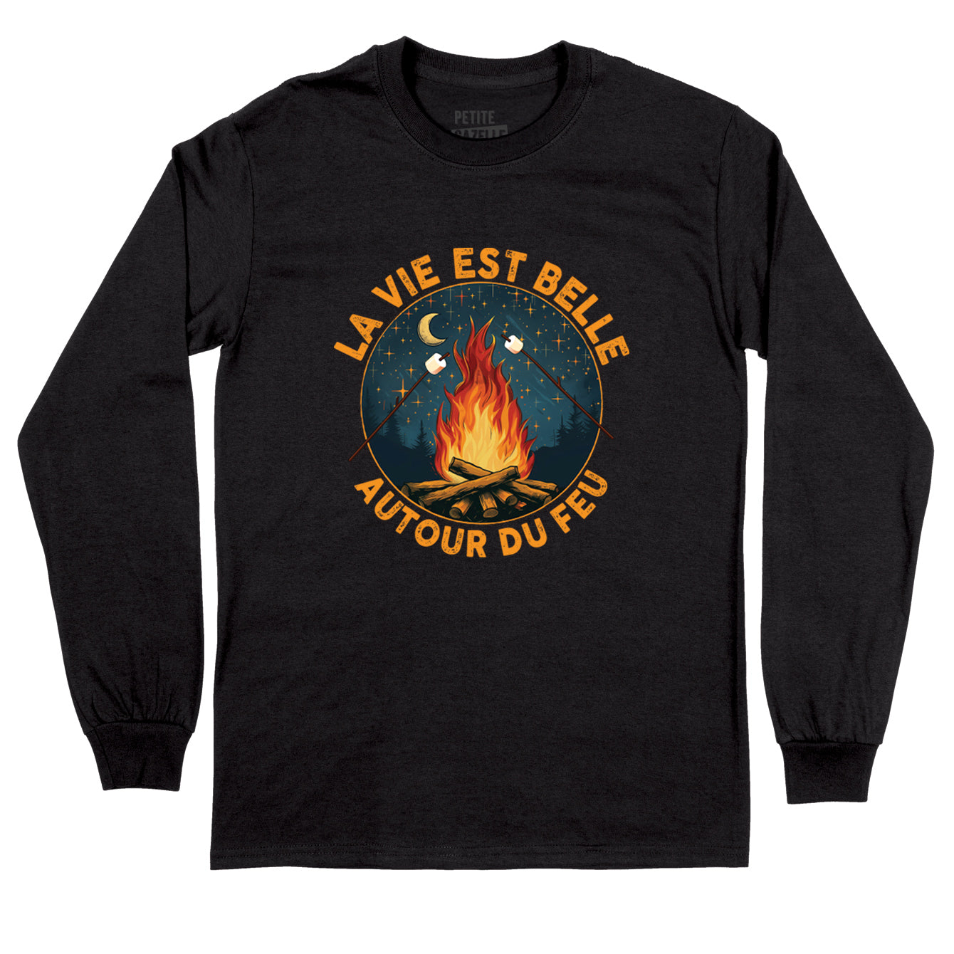 T-Shirt à manches longues | La vie est belle autour du feu