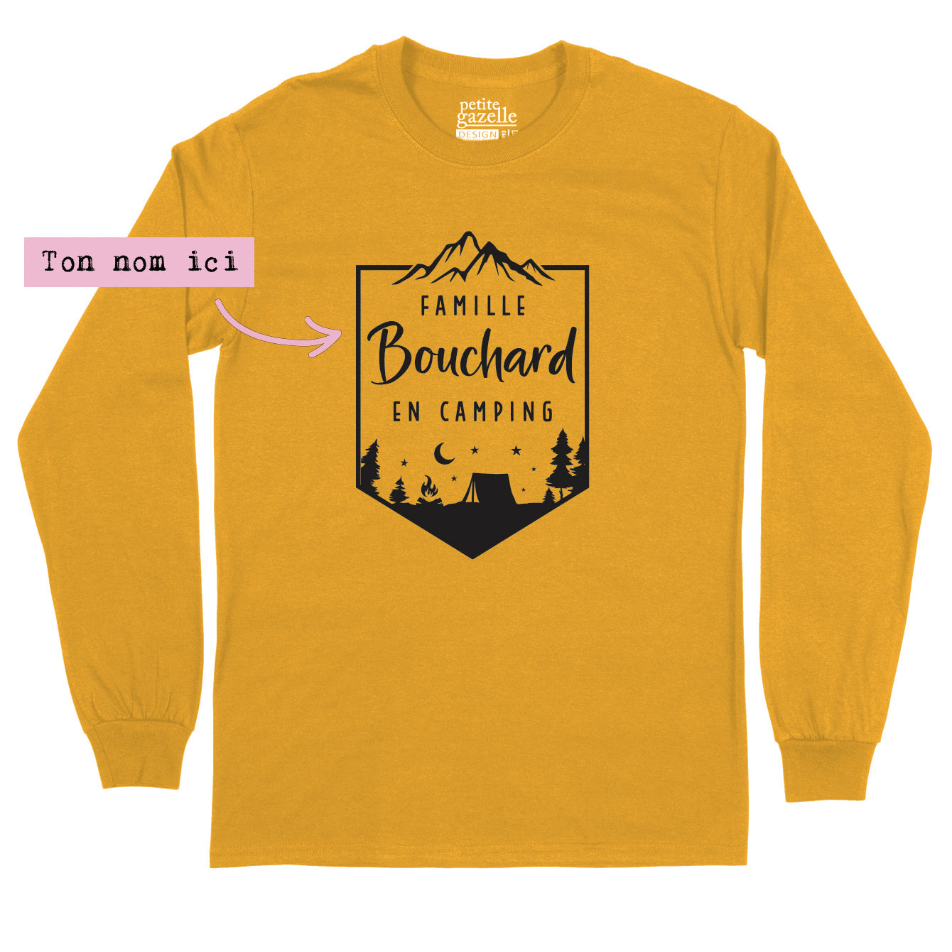 T-Shirt à manches longues | Famille en camping
