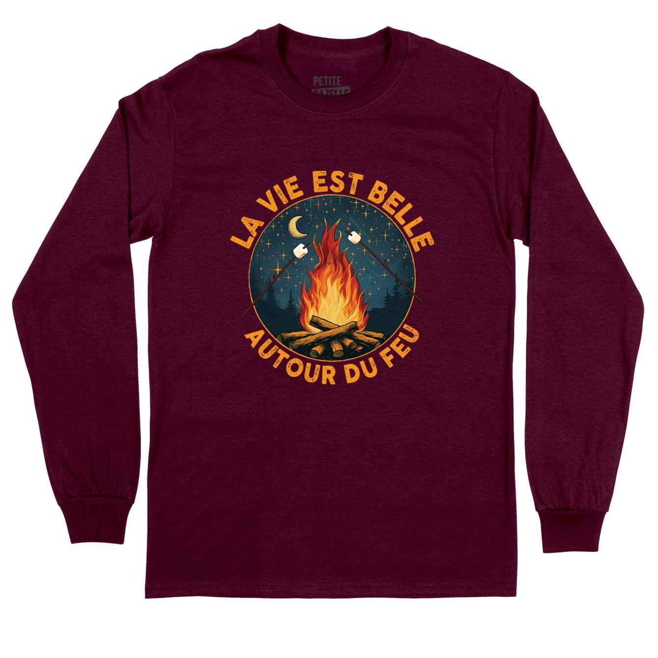 T-Shirt à manches longues | La vie est belle autour du feu