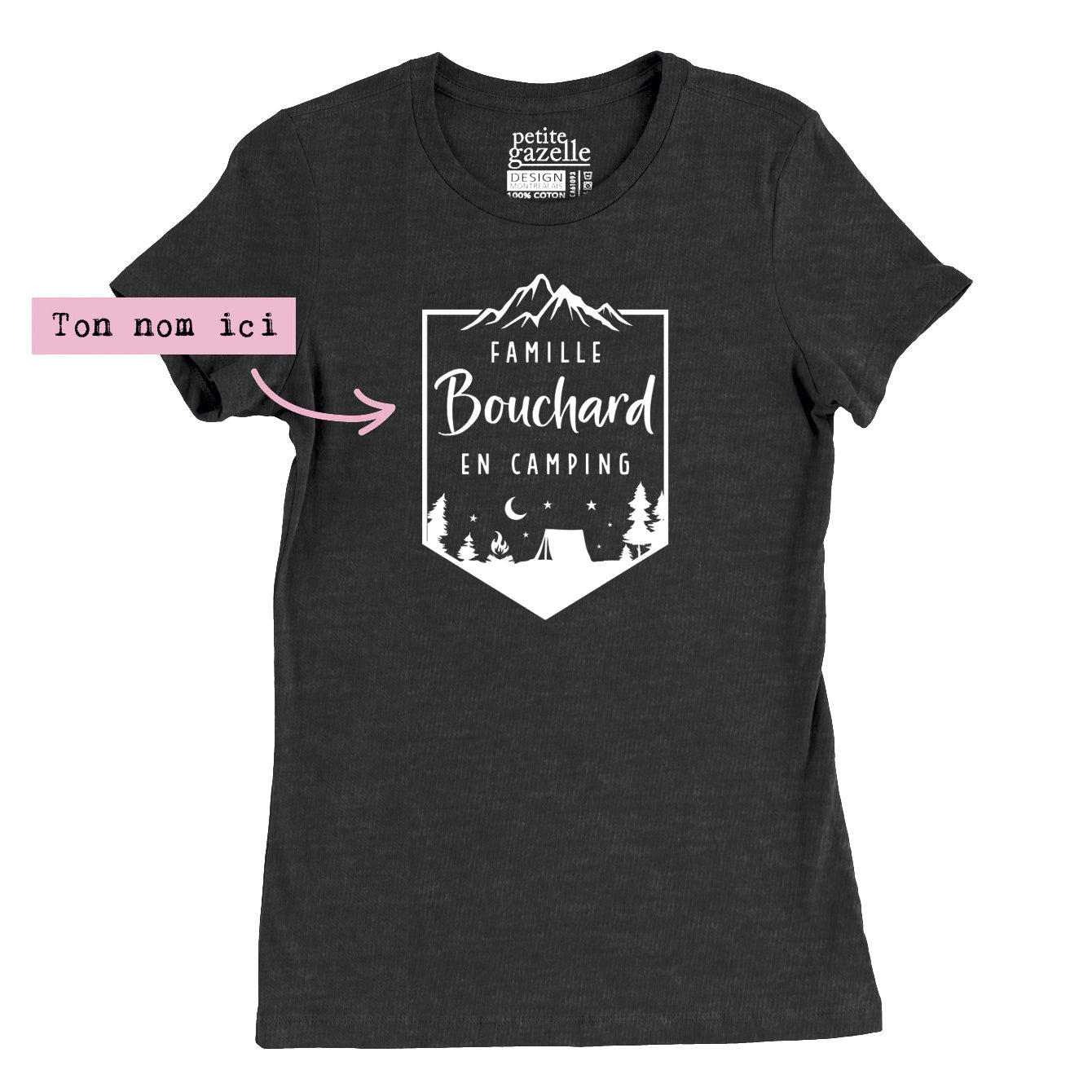 TSHIRT AJUSTÉ | Famille en camping