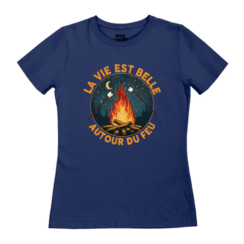 TSHIRT AJUSTÉ | La vie est belle autour du feu