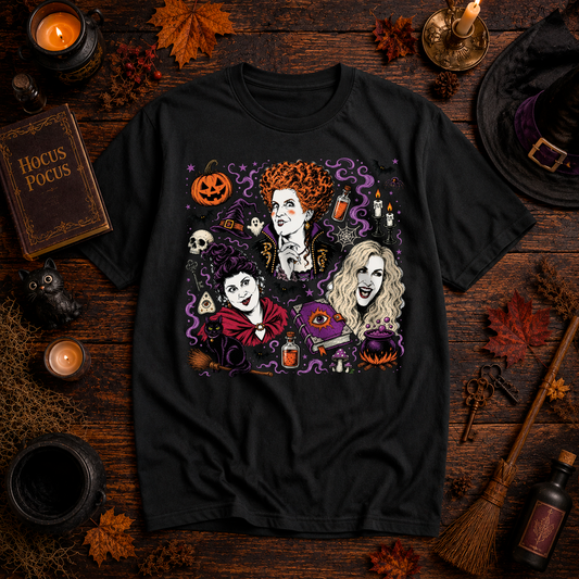 T-SHIRT COL ROND | Hocus Pocus Magie Noire