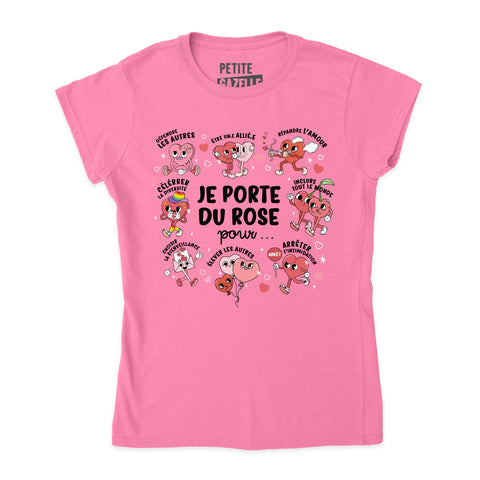TSHIRT AJUSTÉ | Le chandail rose contre de l'intimidation