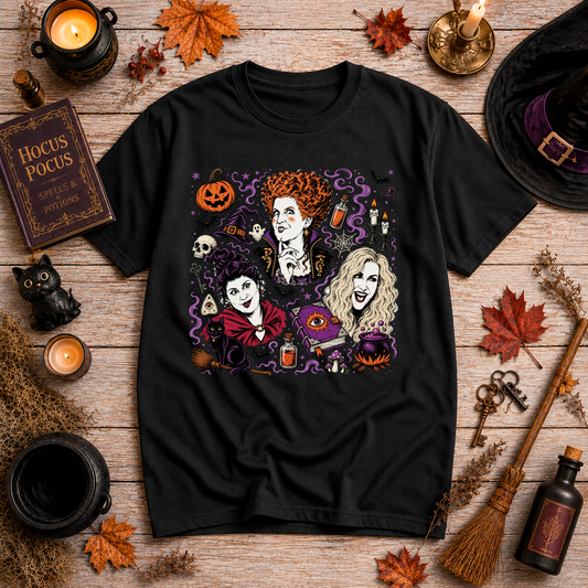 T-SHIRT COL ROND | Hocus Pocus Magie Noire
