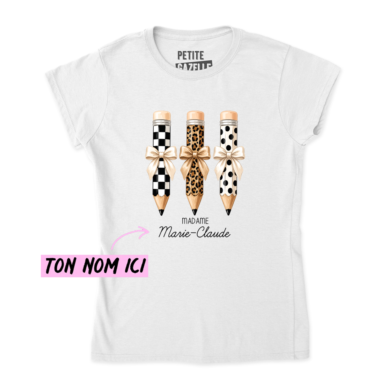 TSHIRT AJUSTÉ | Madame 3 crayons