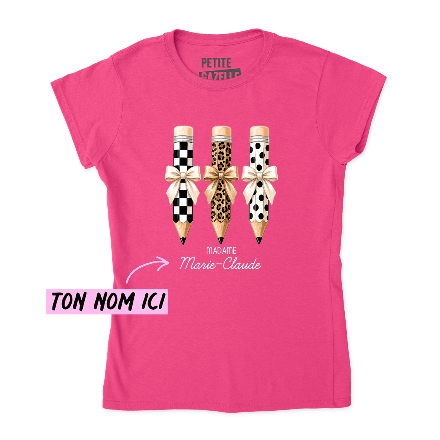 TSHIRT AJUSTÉ | Madame 3 crayons