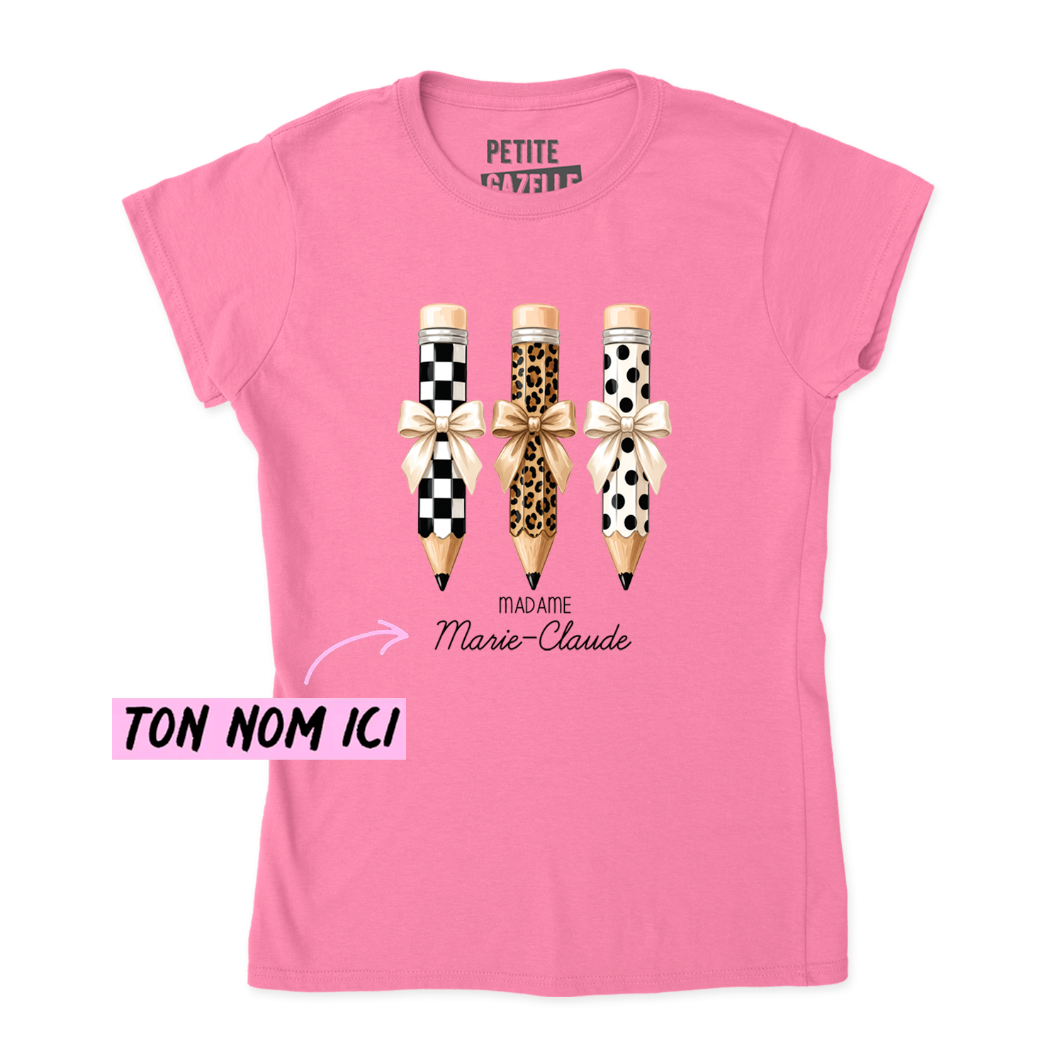 TSHIRT AJUSTÉ | Madame 3 crayons