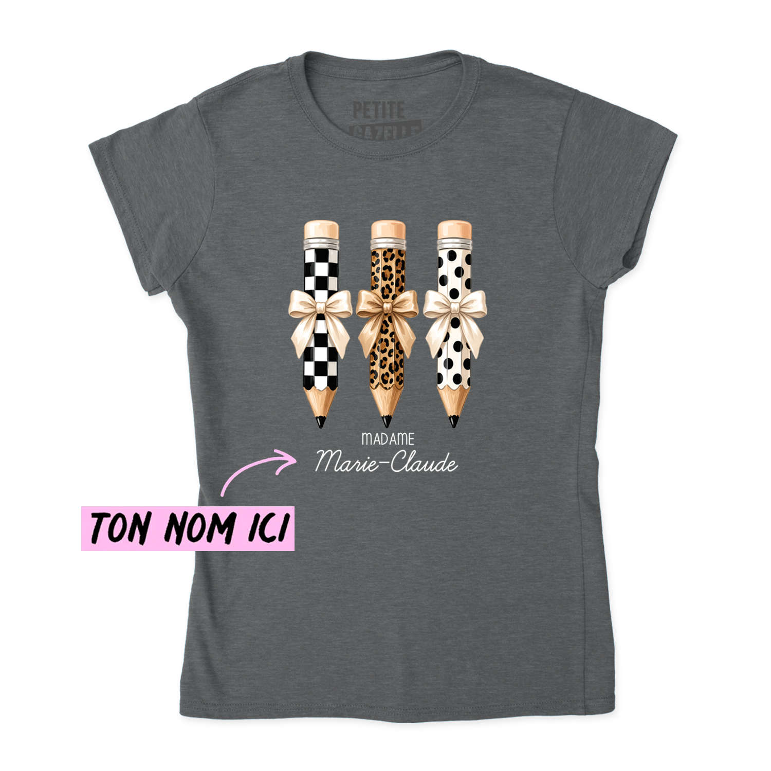 TSHIRT AJUSTÉ | Madame 3 crayons