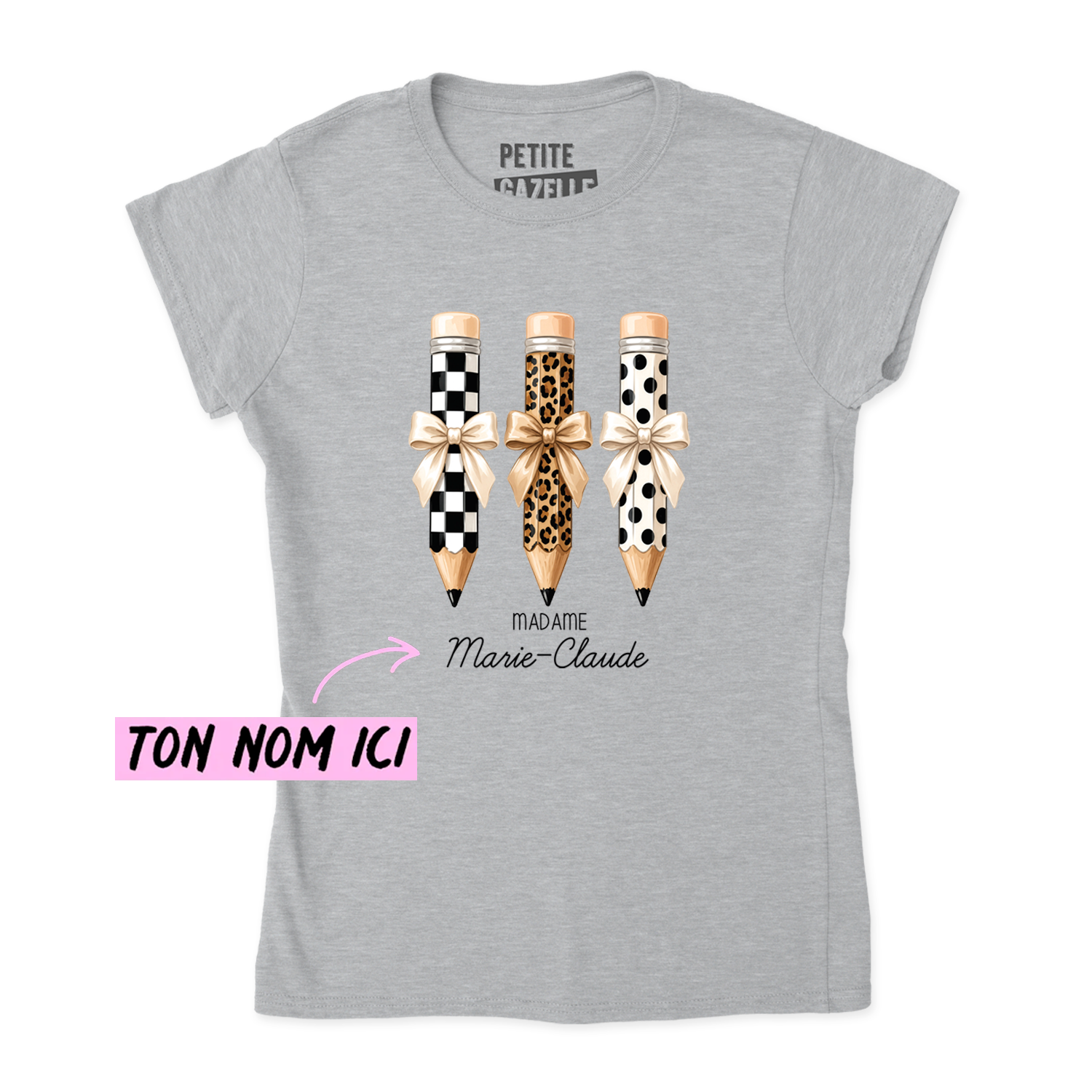 TSHIRT AJUSTÉ | Madame 3 crayons