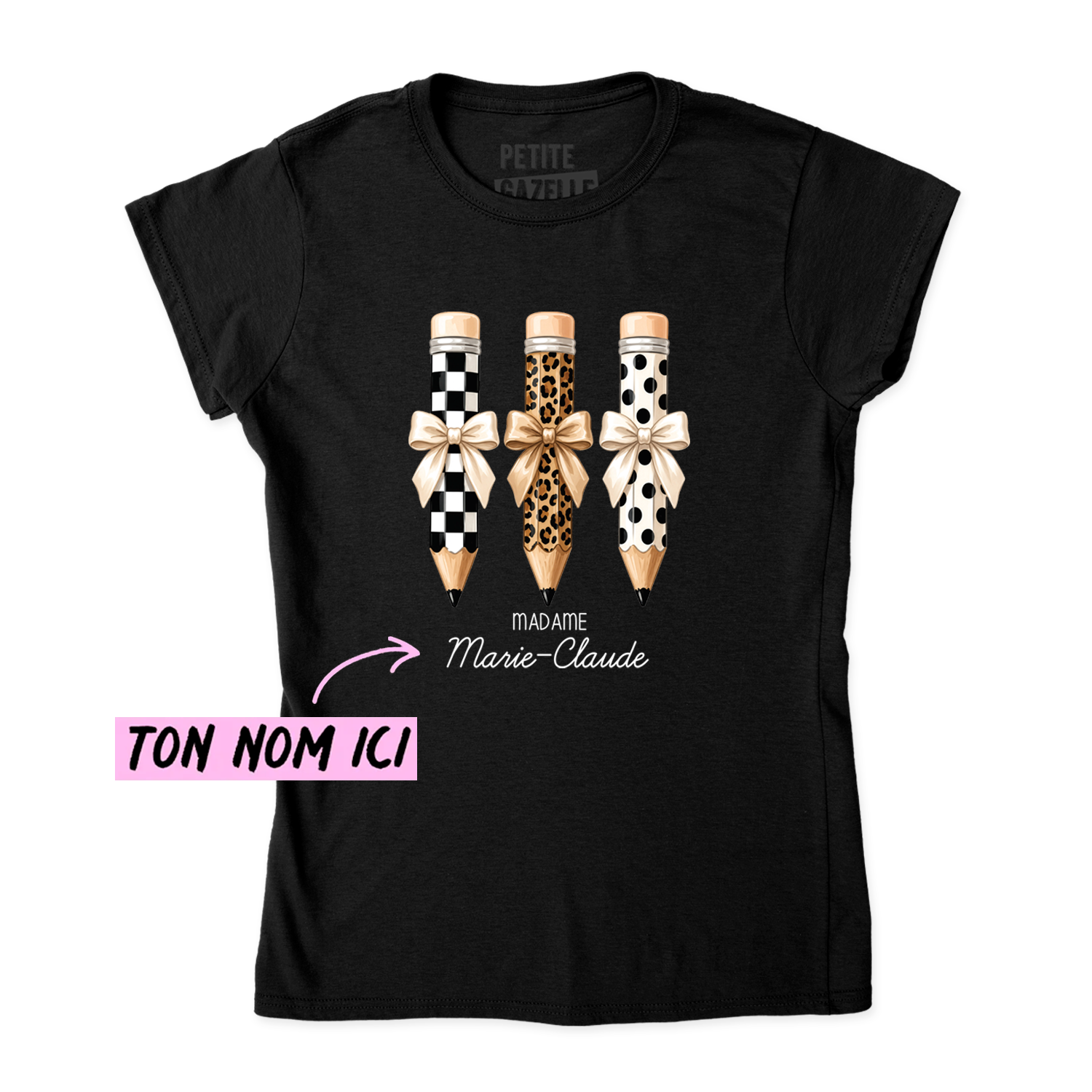 TSHIRT AJUSTÉ | Madame 3 crayons