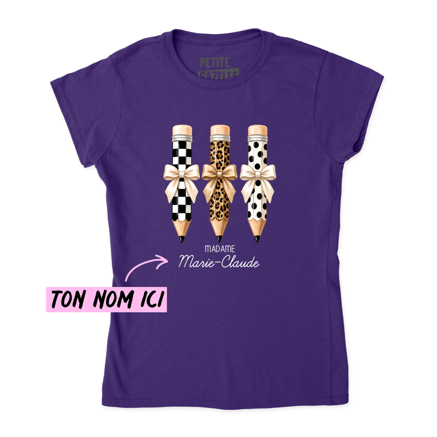 TSHIRT AJUSTÉ | Madame 3 crayons