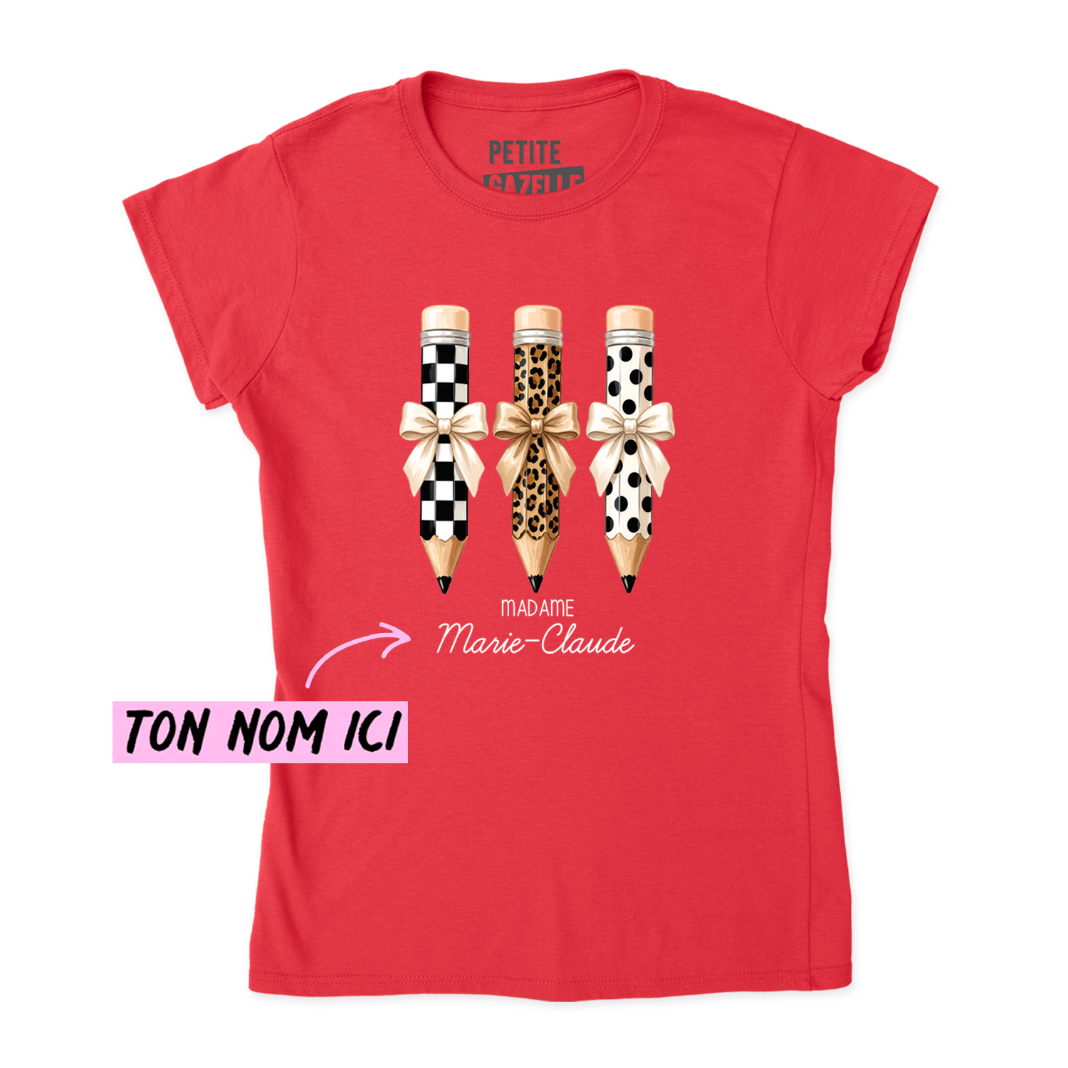 TSHIRT AJUSTÉ | Madame 3 crayons