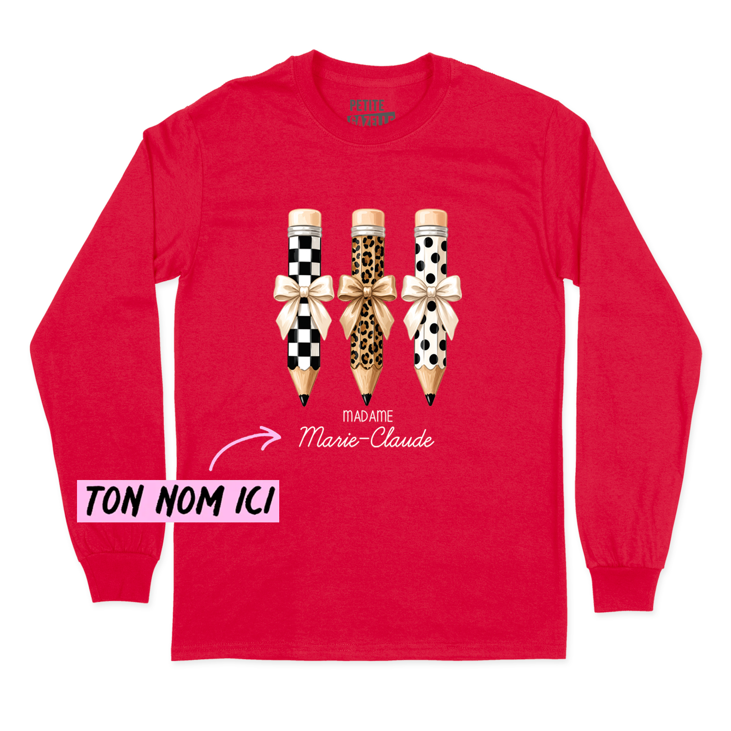 T-SHIRT À MANCHES LONGUES | Madame 3 crayons