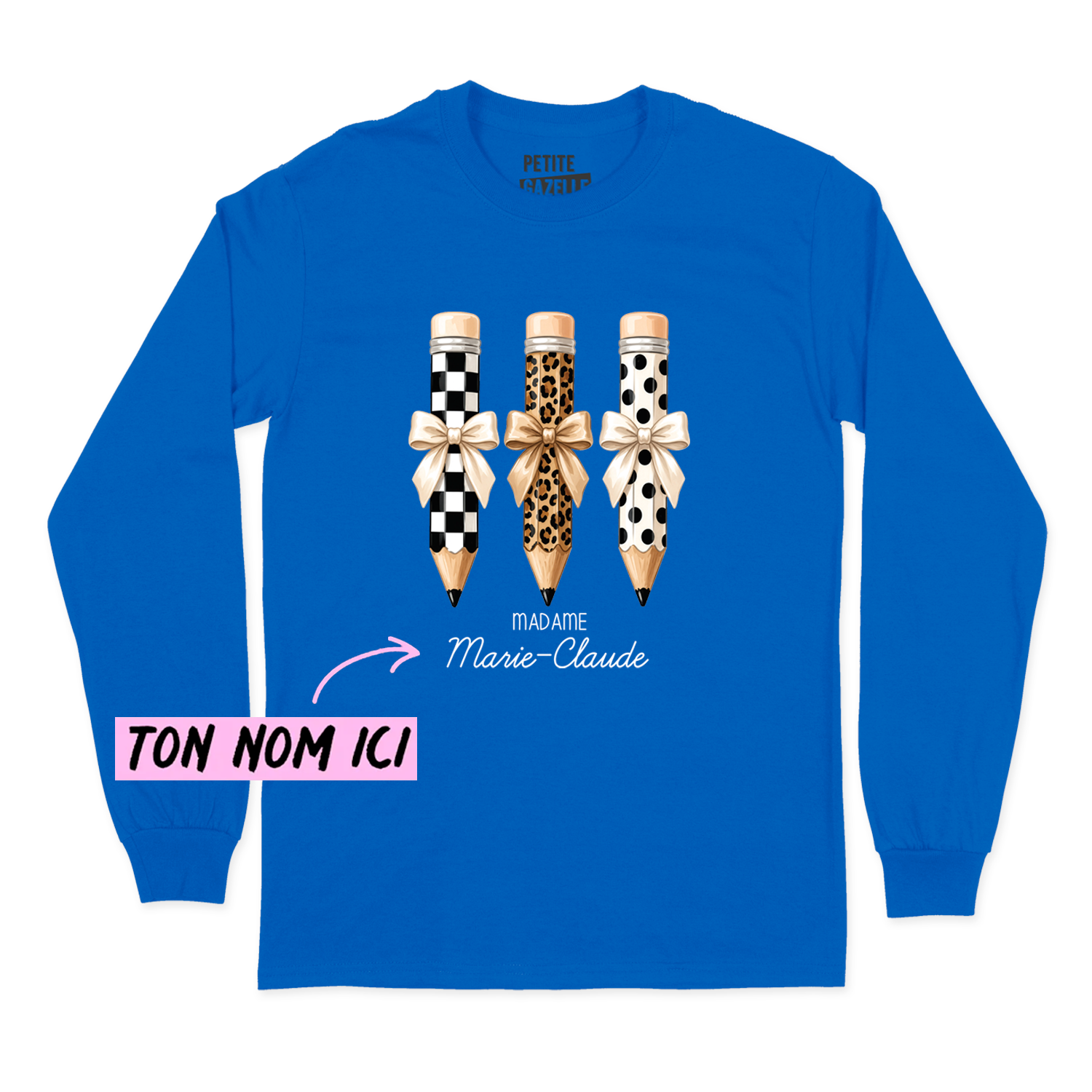 T-SHIRT À MANCHES LONGUES | Madame 3 crayons