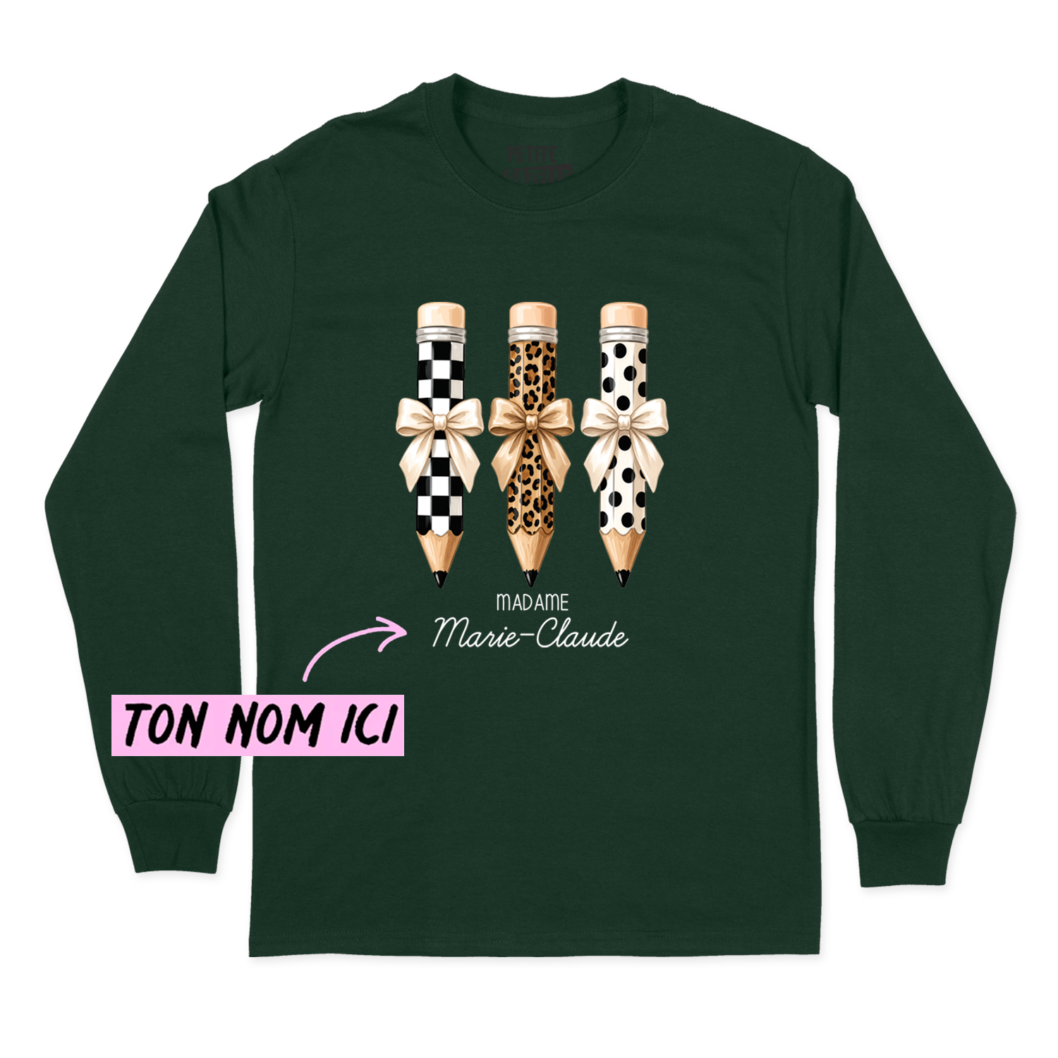 T-SHIRT À MANCHES LONGUES | Madame 3 crayons