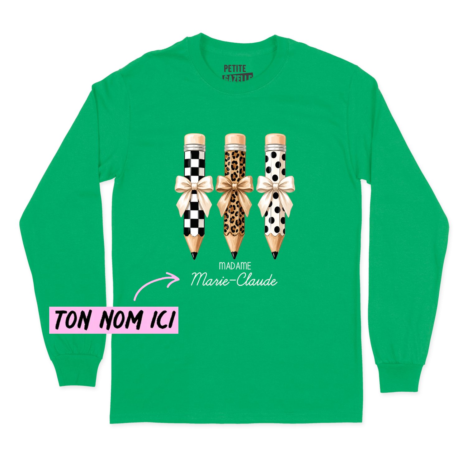 T-SHIRT À MANCHES LONGUES | Madame 3 crayons
