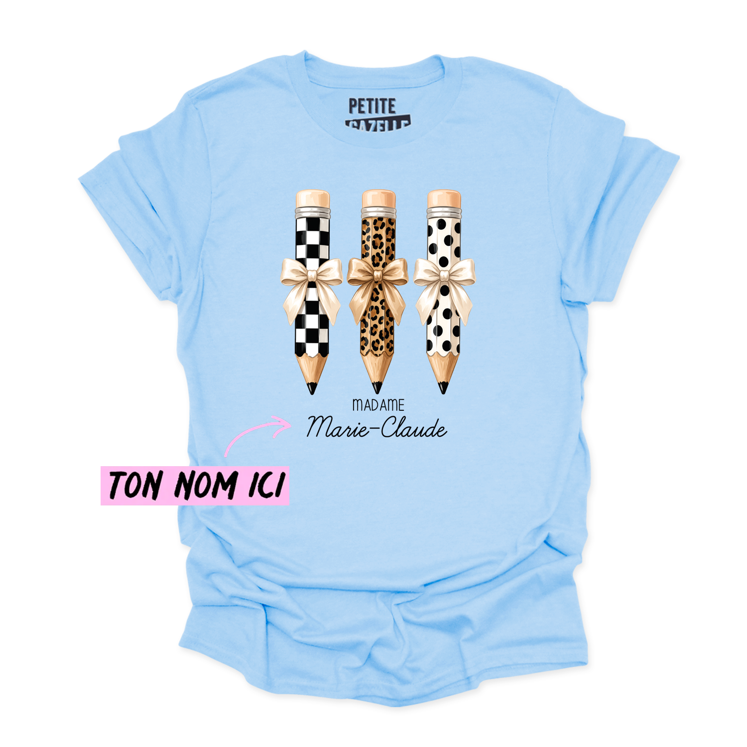 T-SHIRT COL ROND | Madame 3 crayons