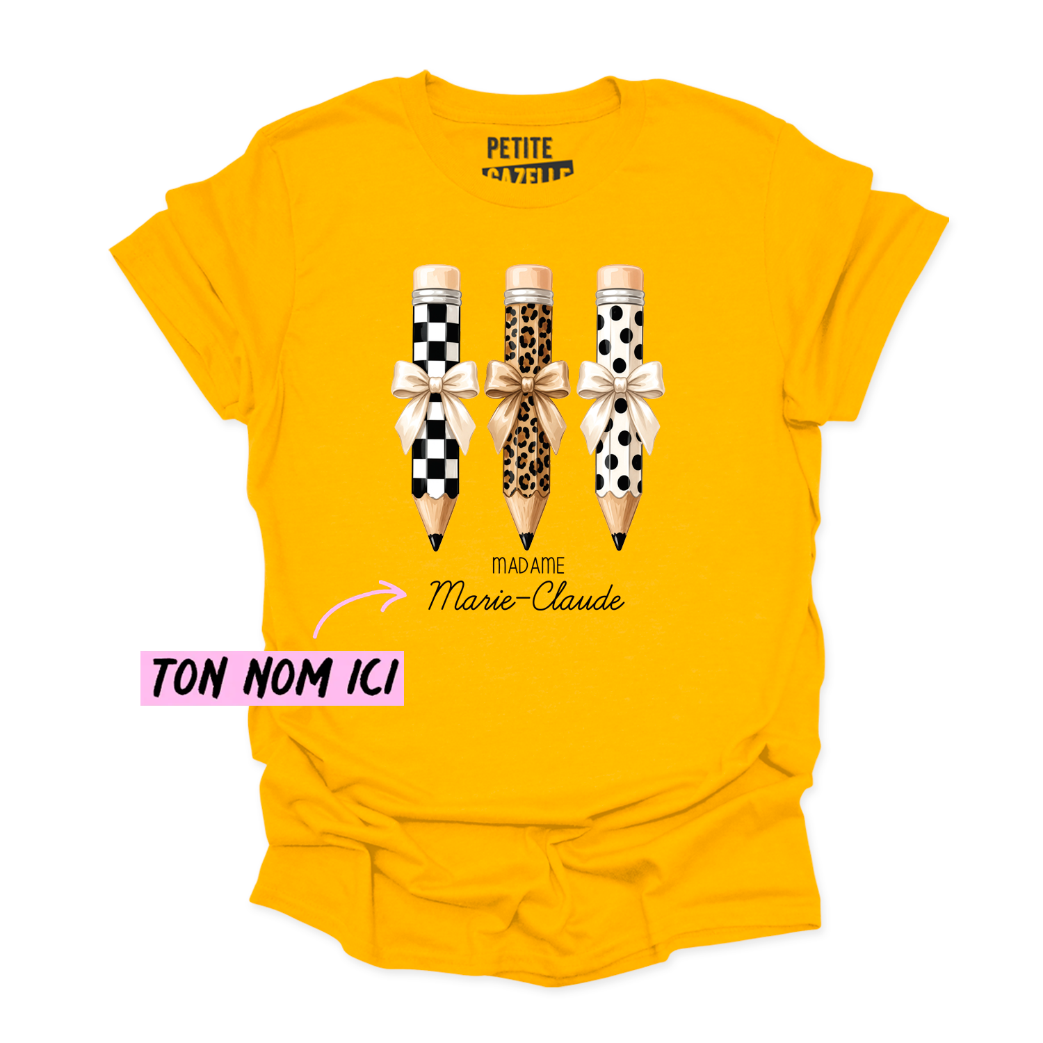 T-SHIRT COL ROND | Madame 3 crayons
