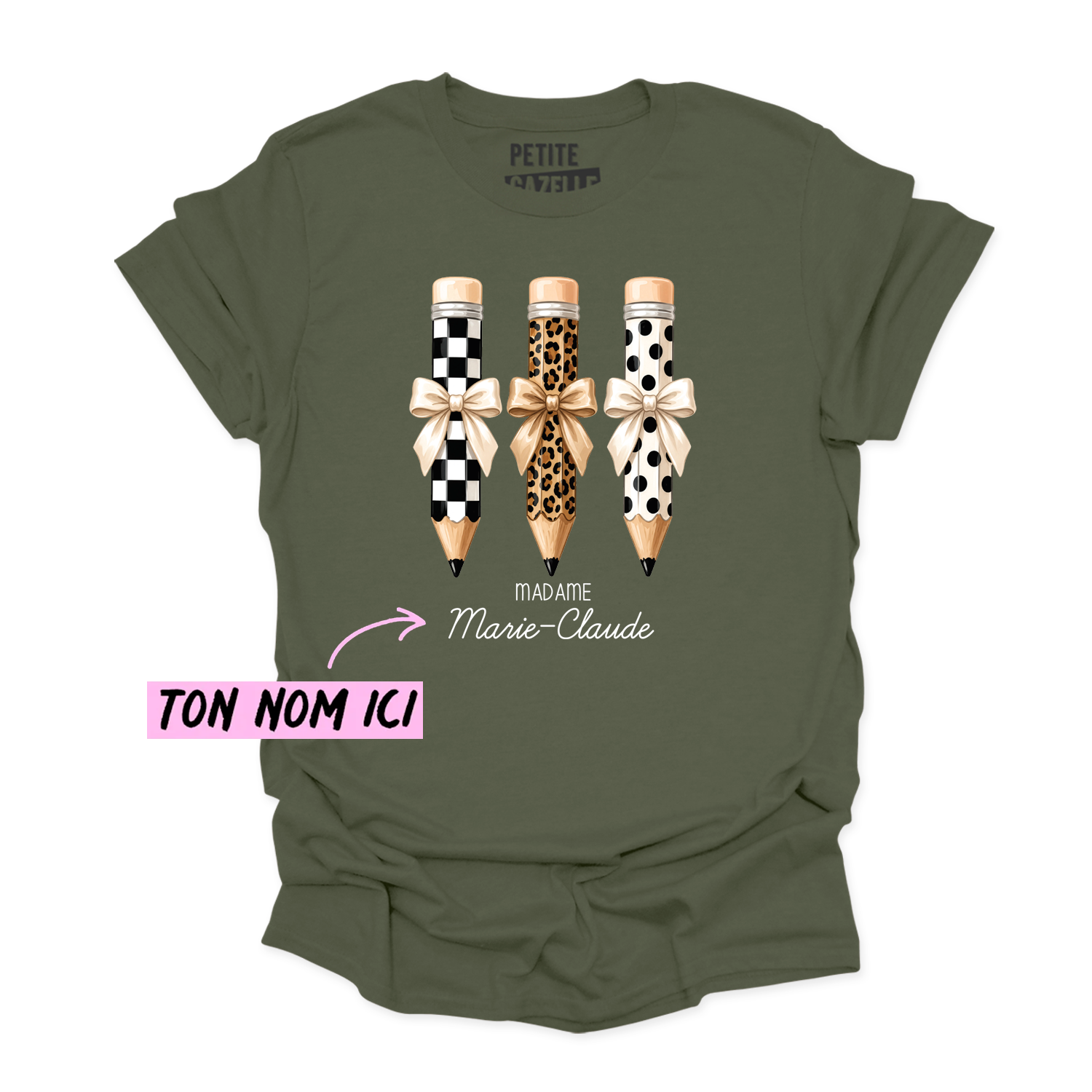T-SHIRT COL ROND | Madame 3 crayons