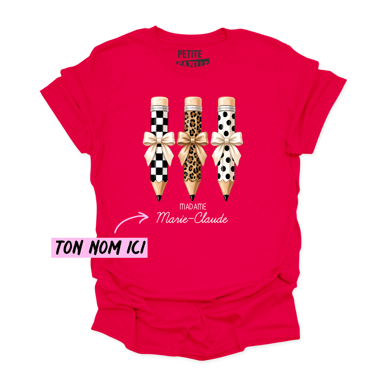 T-SHIRT COL ROND | Madame 3 crayons