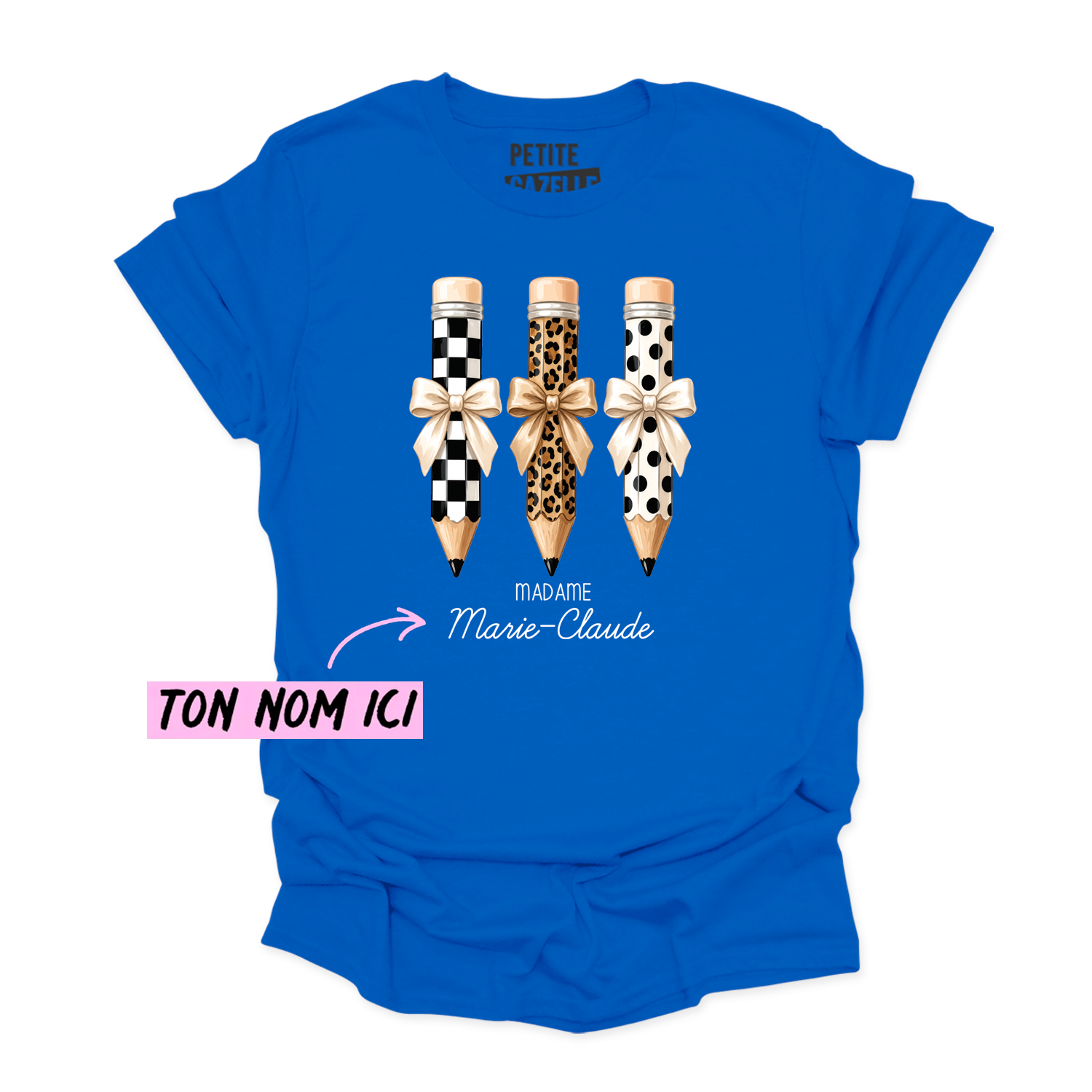 T-SHIRT COL ROND | Madame 3 crayons